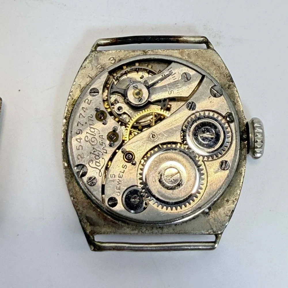 Antique Lady Elgin 15 Jewel Watch Wadsworth 10K Gold Filled 1922 Works Runs